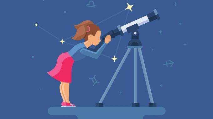 Ένας έφηβος με ADHD κοιτάζοντας μέσα από ένα τηλεσκόπιο, εξουσιοδοτώντας τον εαυτό του να φτάσει για τα αστέρια