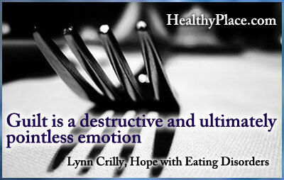 Παραπομπή στις διατροφικές διαταραχές - Η ενοχή είναι μια καταστροφική και τελικά άσκοπη συγκίνηση.