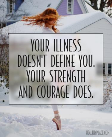 Παράθεση σχετικά με το στίγμα της ψυχικής υγείας - Η ασθένειά σας δεν σας καθορίζει. Η δύναμή σας και το θάρρος σας.