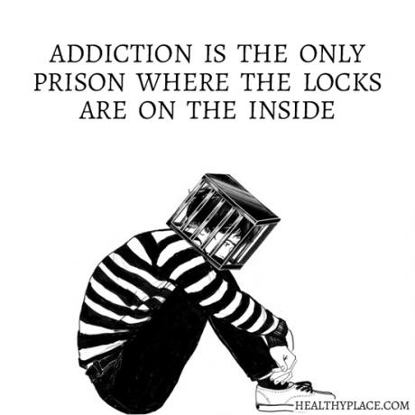 Quote on addictions - Ο εθισμός είναι η μόνη εντολή όπου οι κλειδαριές είναι στο εσωτερικό.